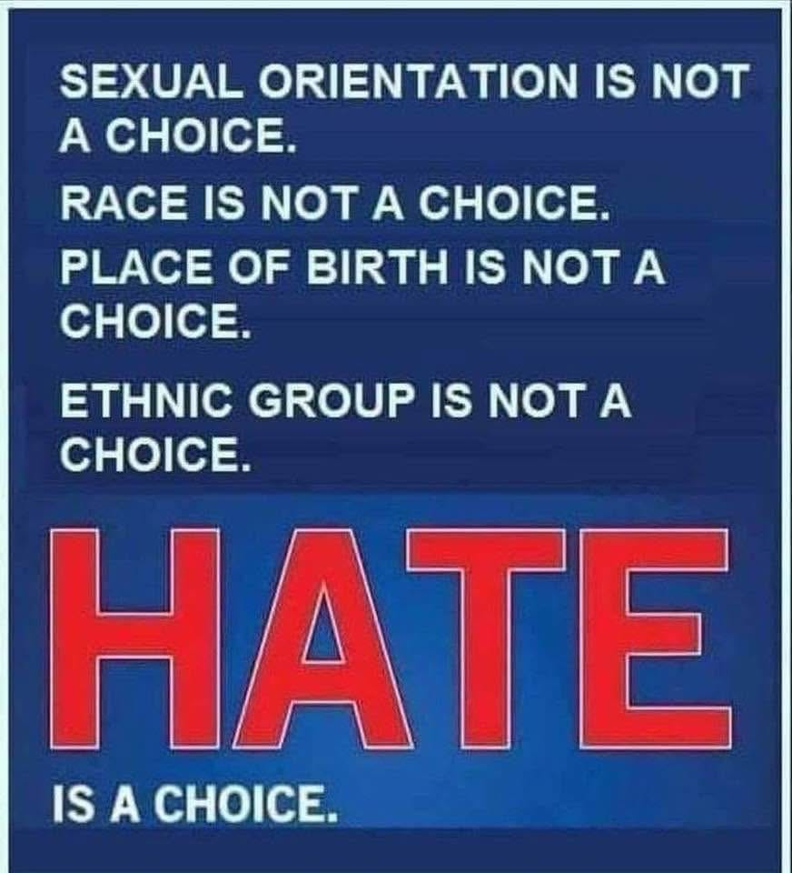 hate is a choice