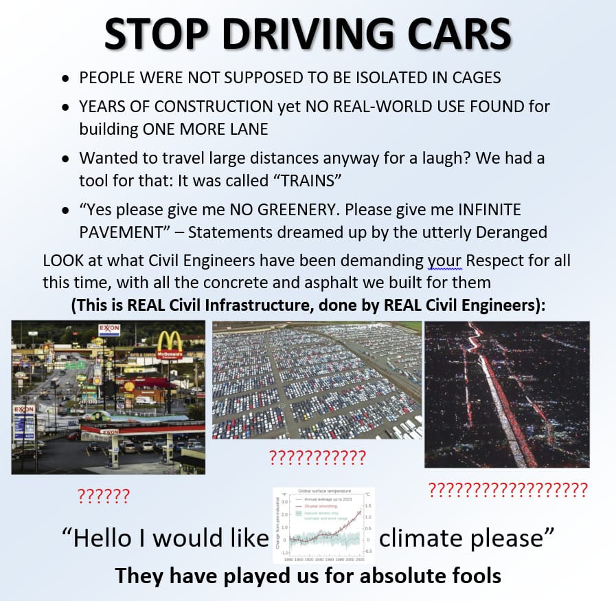 STOP DRIViNG CARS