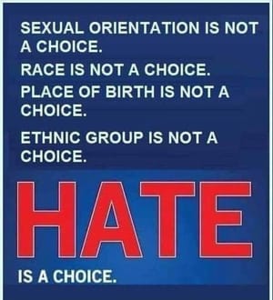 hate is a choice